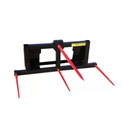 5' wide 4-Tine Combo Bale Fork